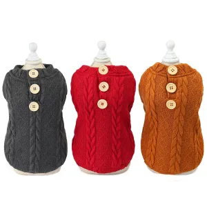 Winter warm sweater vest pet clothing