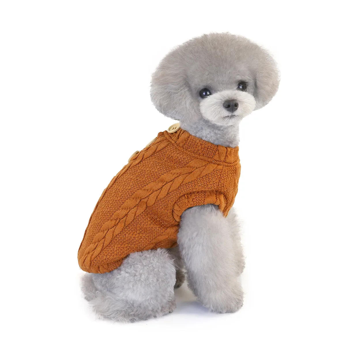 Winter warm sweater vest pet clothing