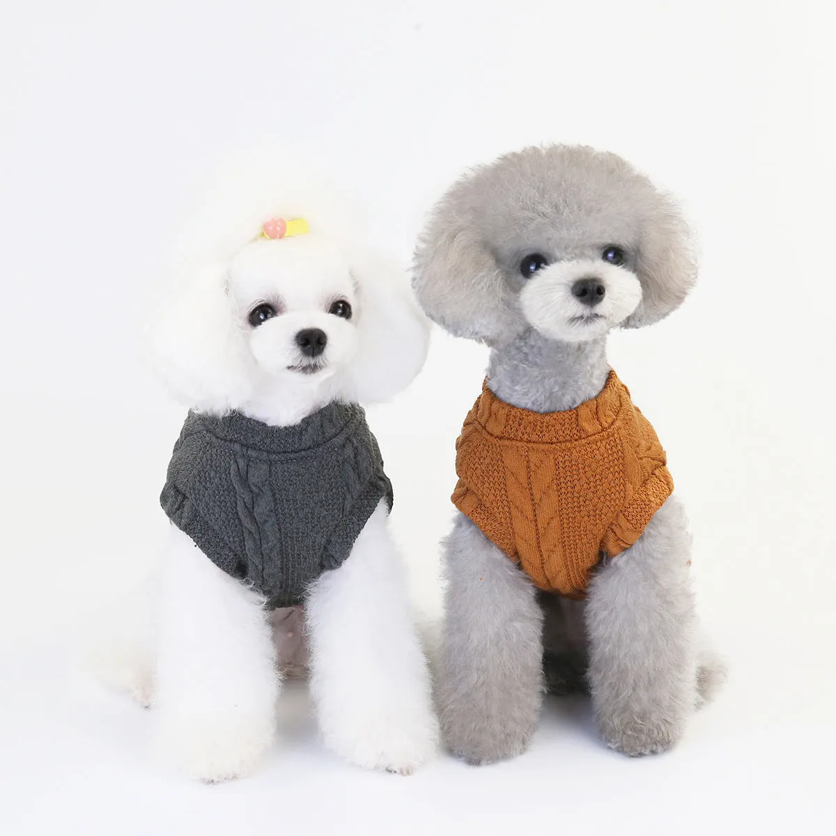 Winter warm sweater vest pet clothing