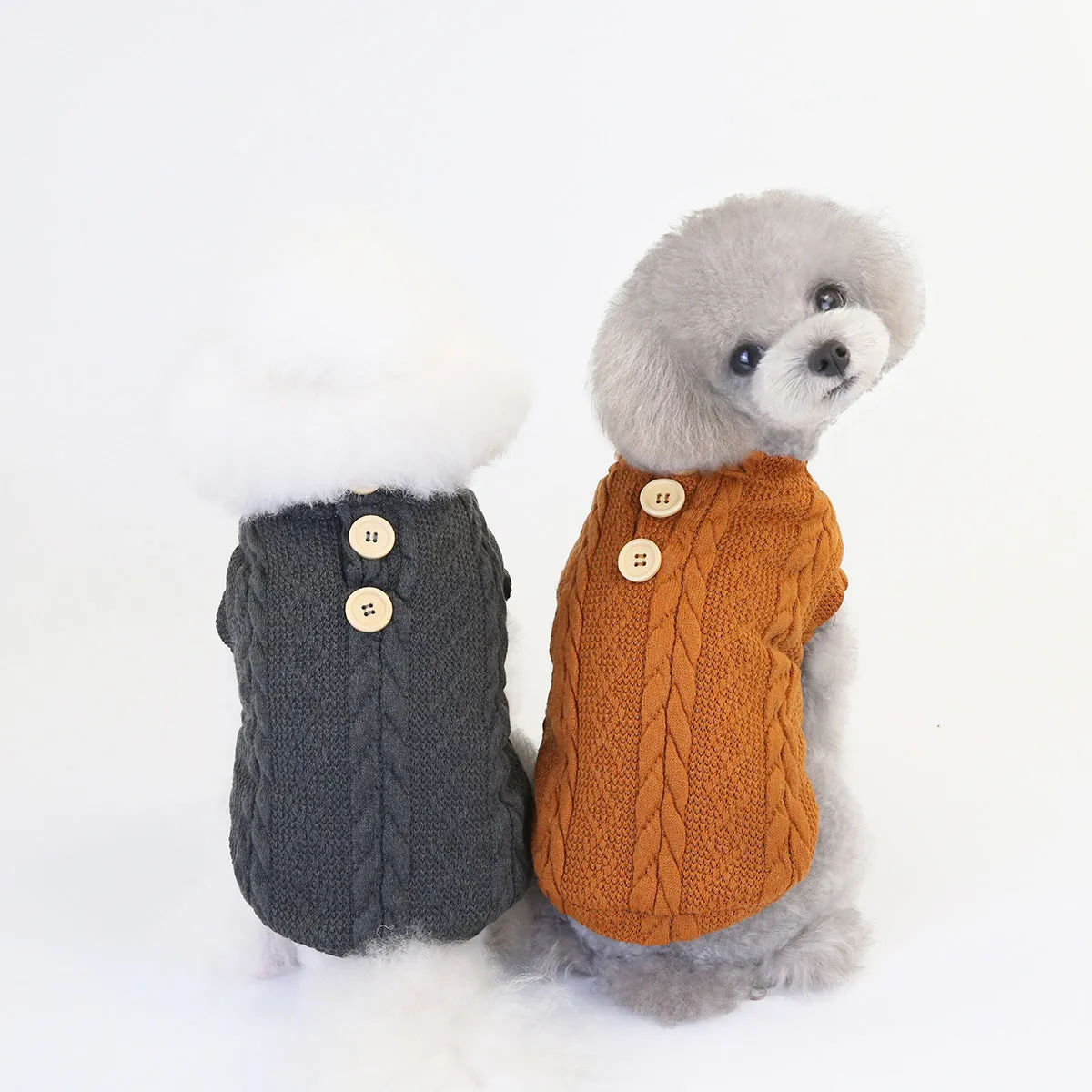 Winter warm sweater vest pet clothing