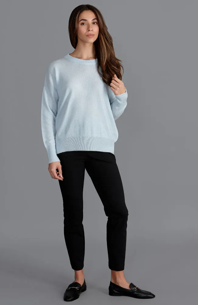 Womens 100% Cashmere Crew Neck Jumper