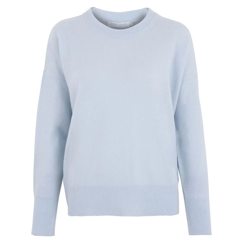 Womens 100% Cashmere Crew Neck Jumper