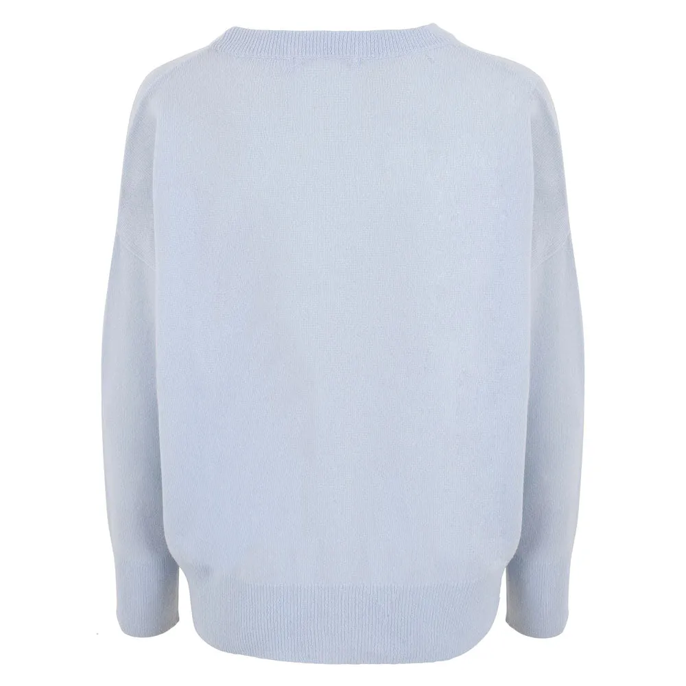 Womens 100% Cashmere Crew Neck Jumper