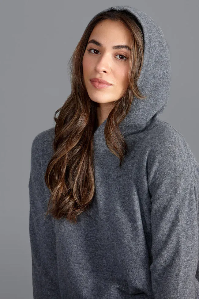 Womens 100% Cashmere Hooded Jumper