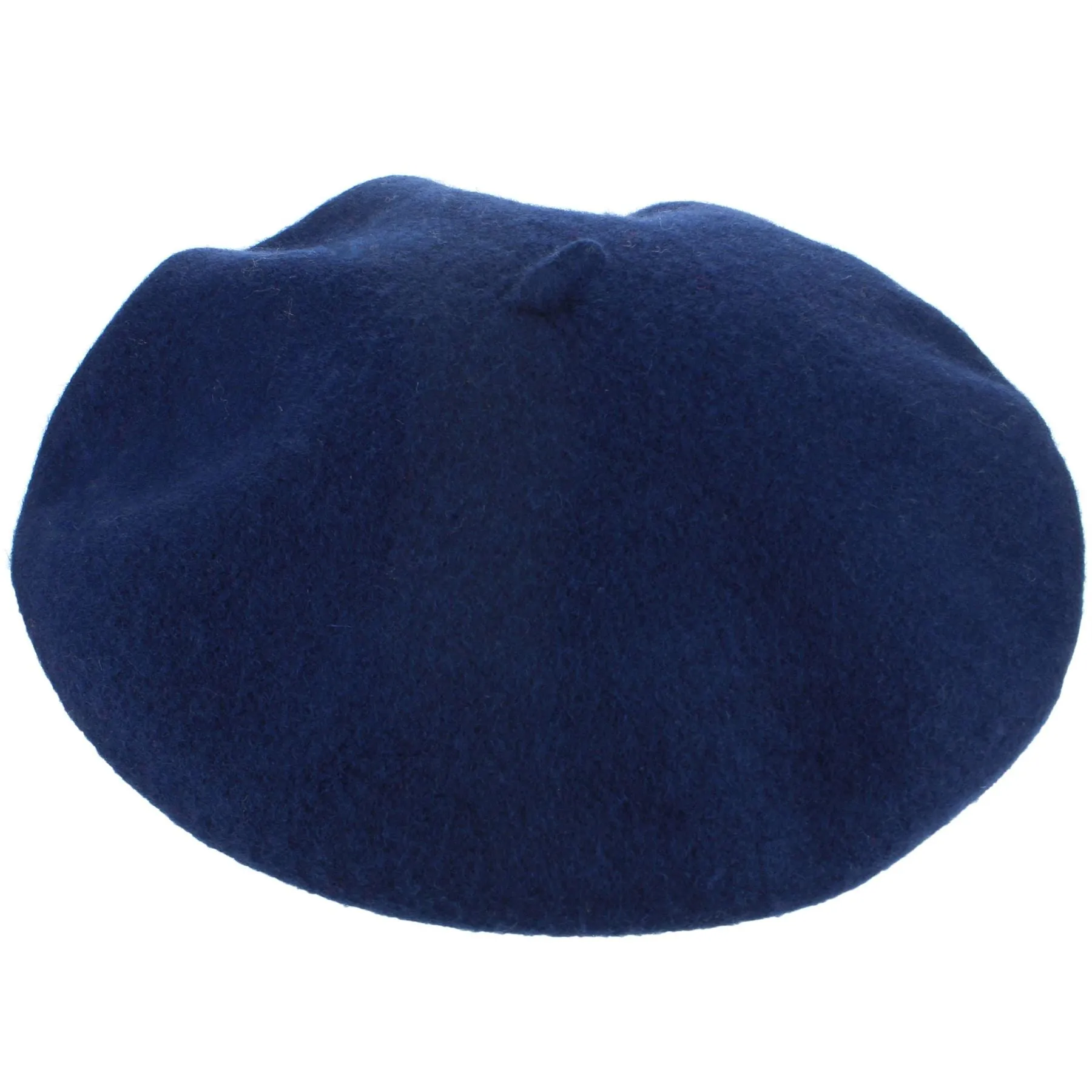 Wool Beret Hat - Navy