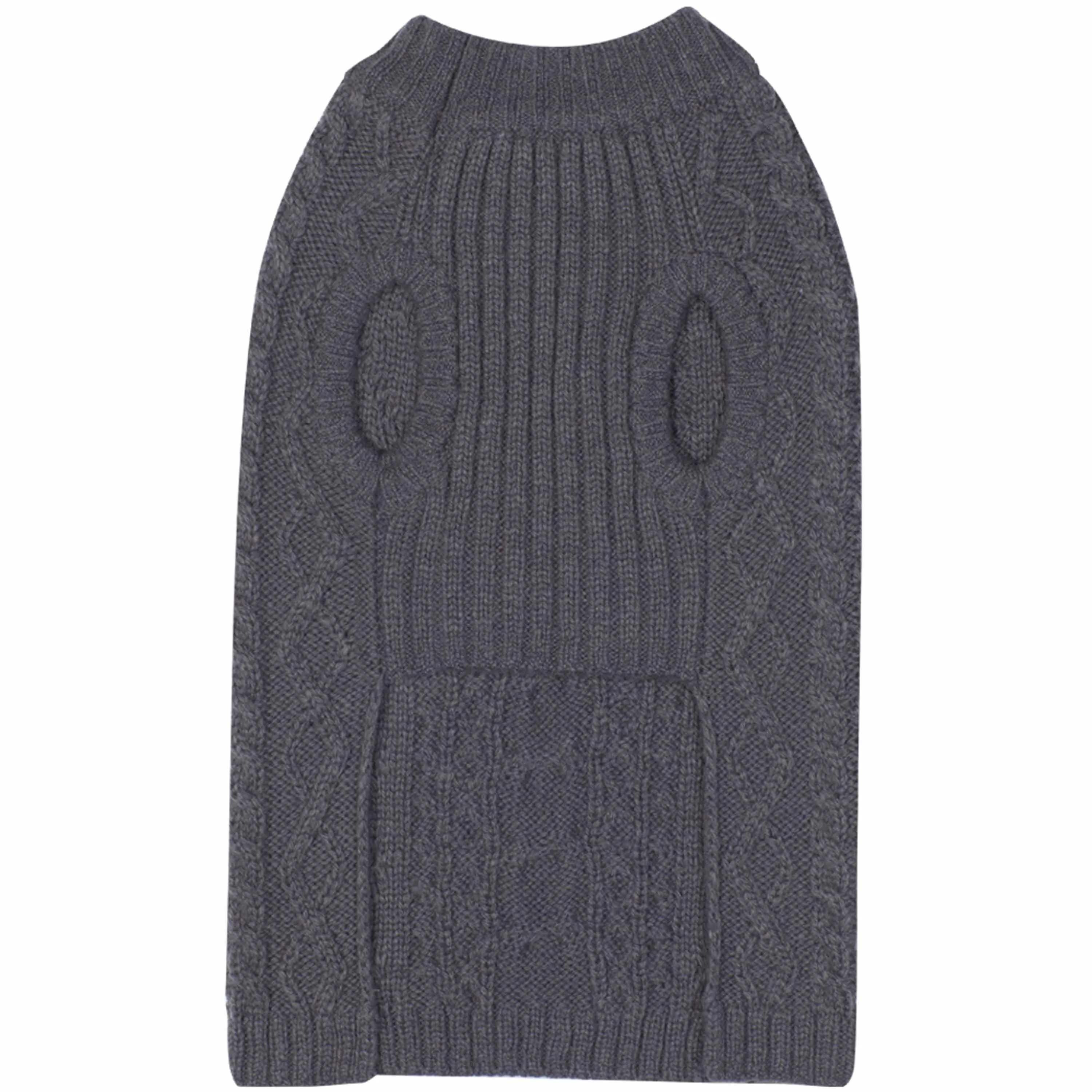 Wool Blend Cable Knit Dog Sweater