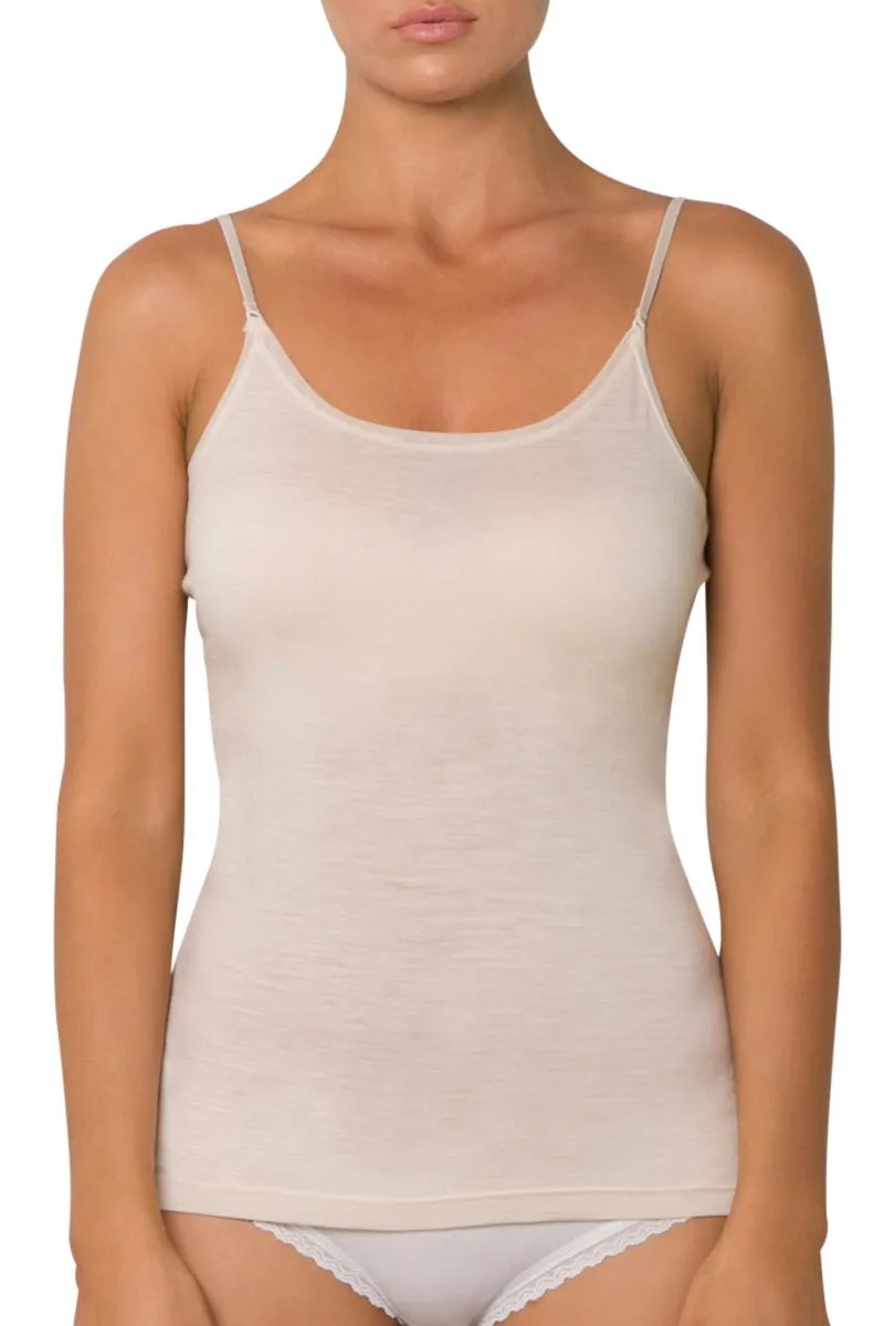 Wool Cashmere Camisole Champagne