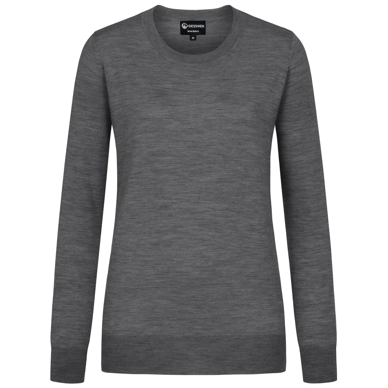 Wool Pullover Light Round Neck Women