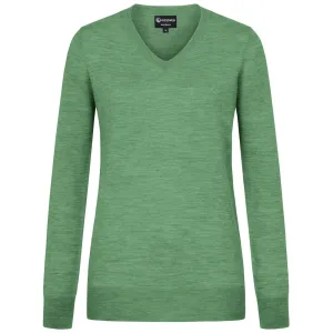 Wool Pullover Light V Neck Women