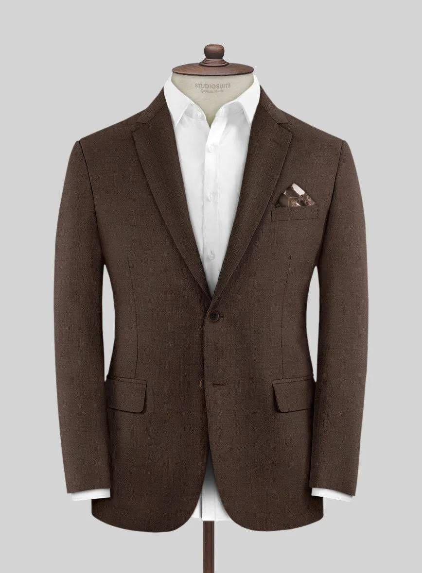 Worsted Brown Wool Jacket