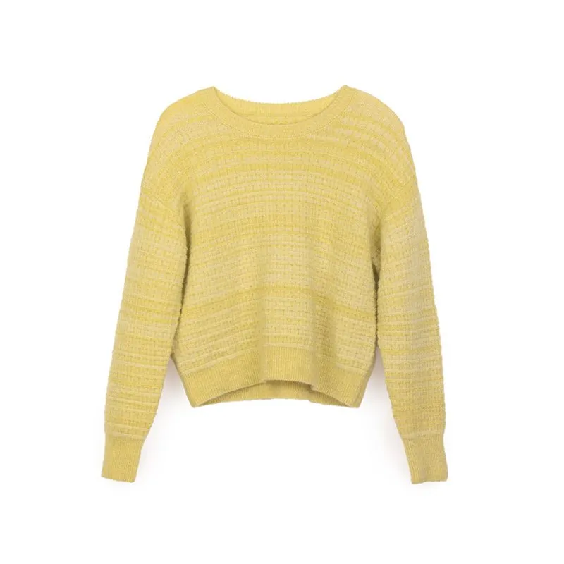 Yellow Oversize Wool Sweater