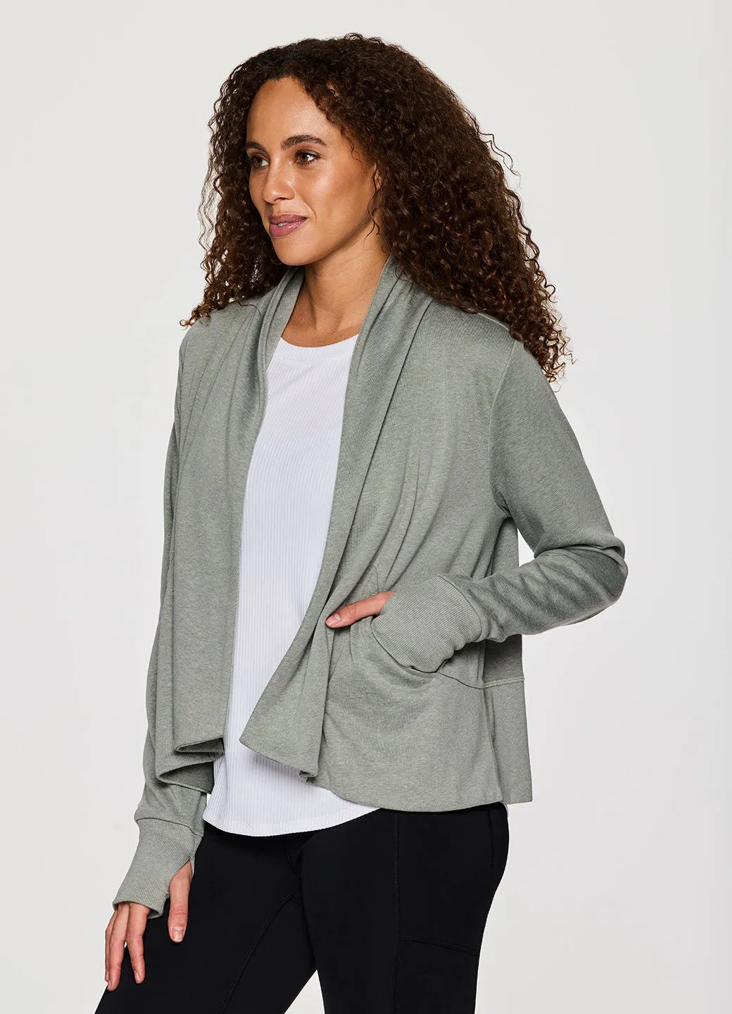 Zen Cropped Open Cardigan