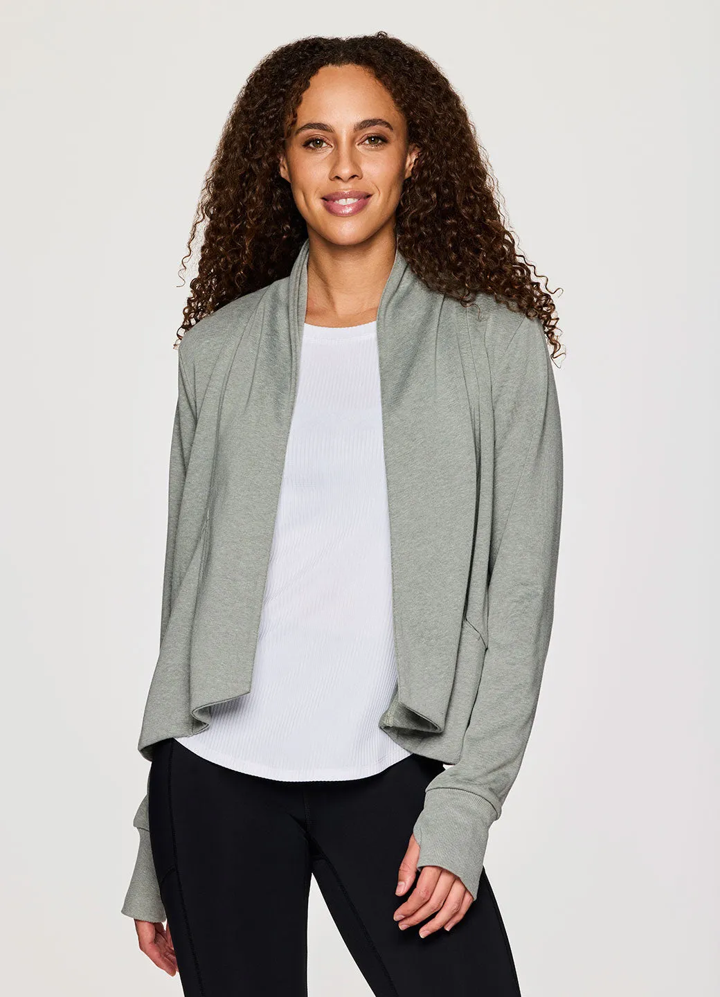 Zen Cropped Open Cardigan