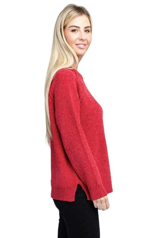 Zenana Chenille Sweater